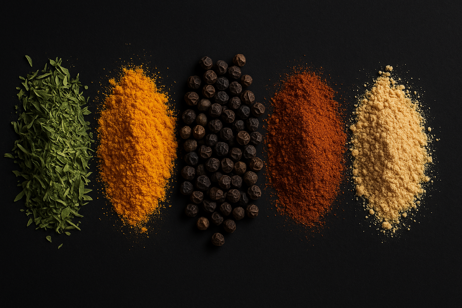 illustration herbes et épices pures